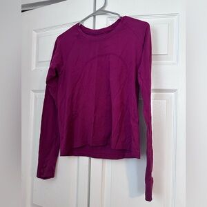 Women's Long Sleeve Lululemon Fuschia Top